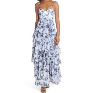 Fame and Partners Catherine Floral Print Gown
